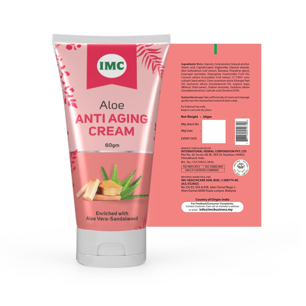 Aloe Anti Aging Cream Imc Healthcare Sdn Bhd
